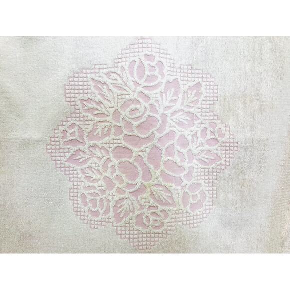 Set 2 Vintage Fieldcrest Bath Towels Pink Flowers Howard Kaplan's French Country - Picture 11 of 16